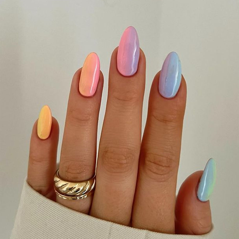 Pastel Ombre Nail Designs