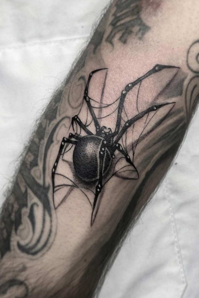3D Spider Tattoo Design