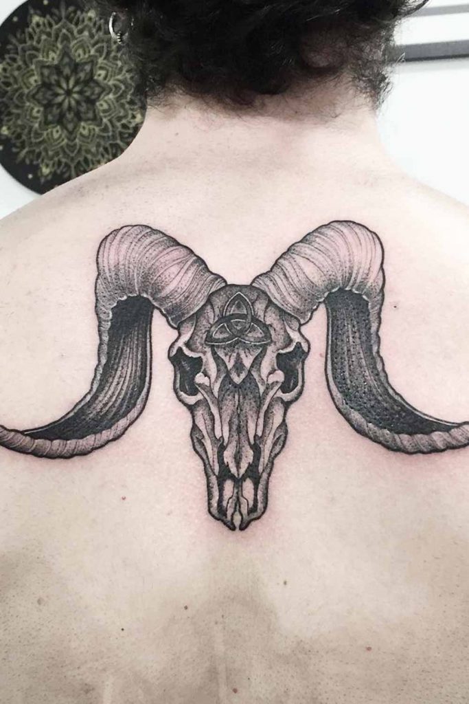 Skull Tattoo on Back