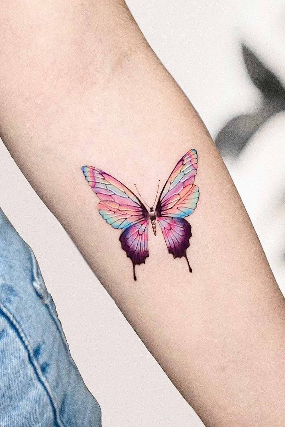 Butterfly Arm Tattoo Design