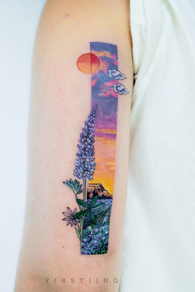 Landscape Tattoo Idea