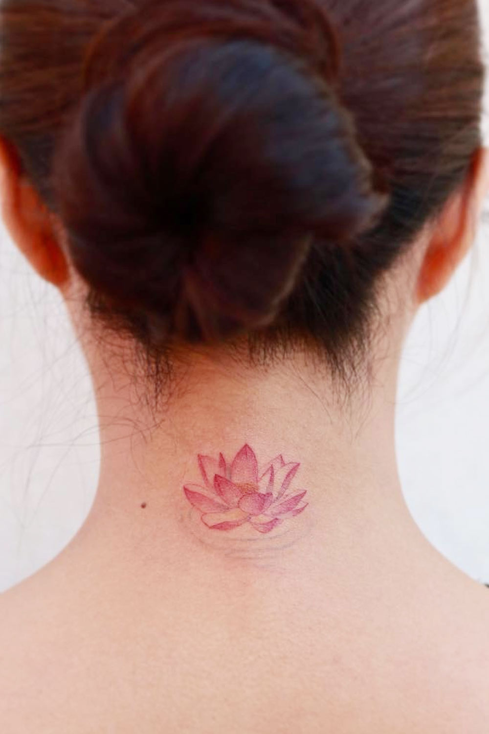 Small Lotus Flower on Neck