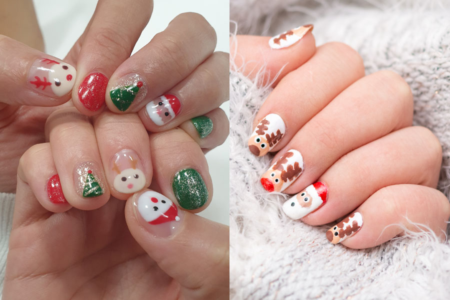 Jmeowio 8 Sheets Christmas Nail Art Stickers Decals India | Ubuy