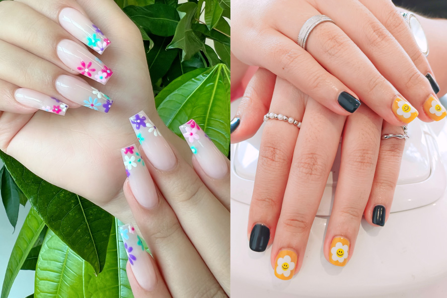 47 Pretty Flower Nail Designs To Copy