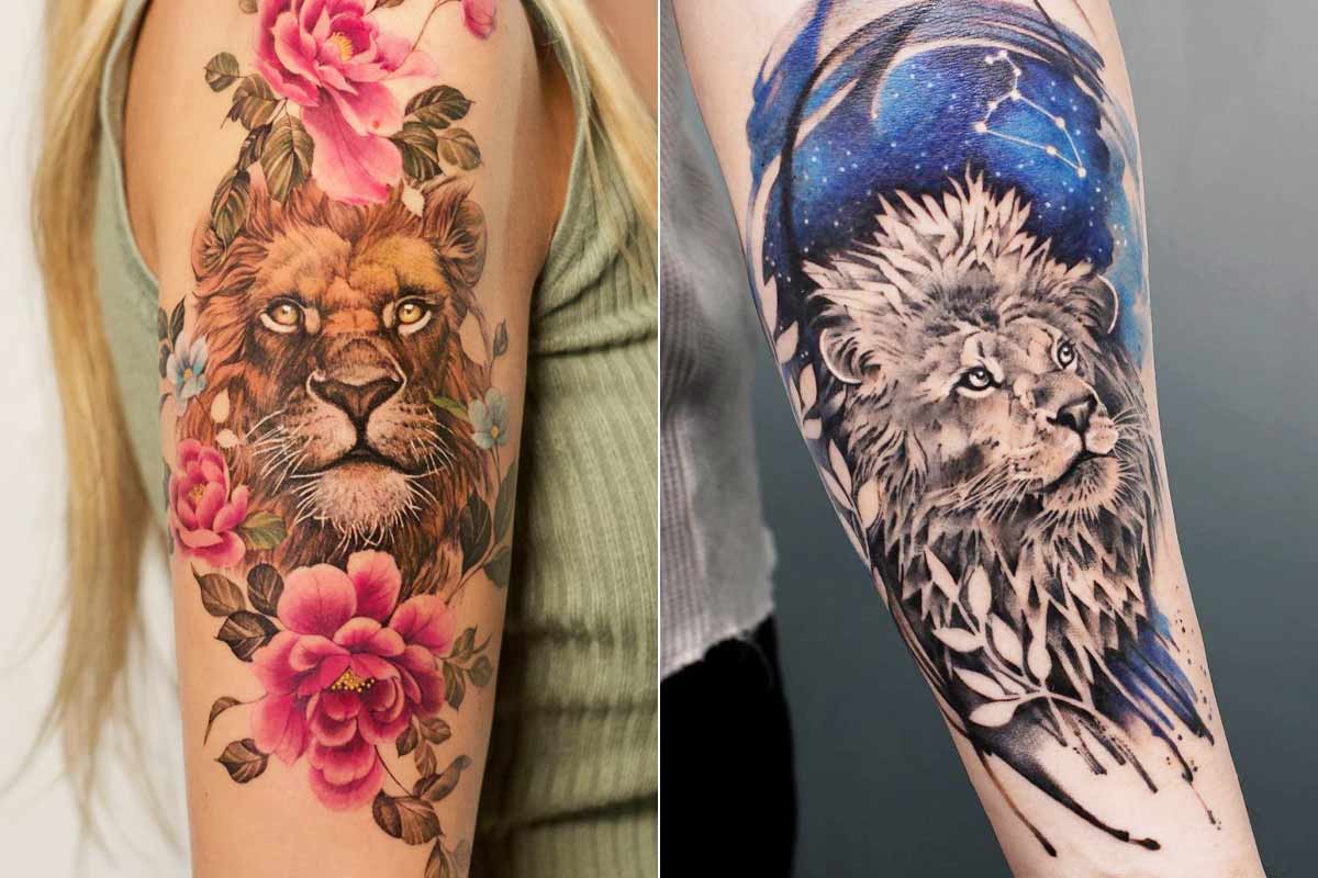 Lion Tattoo For Girls
