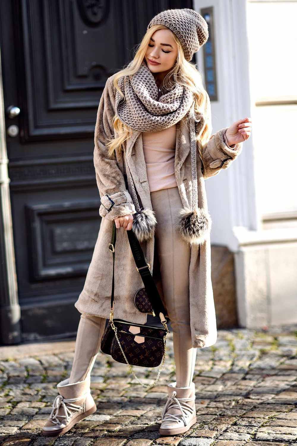 Coats With Wrap Up Scarf