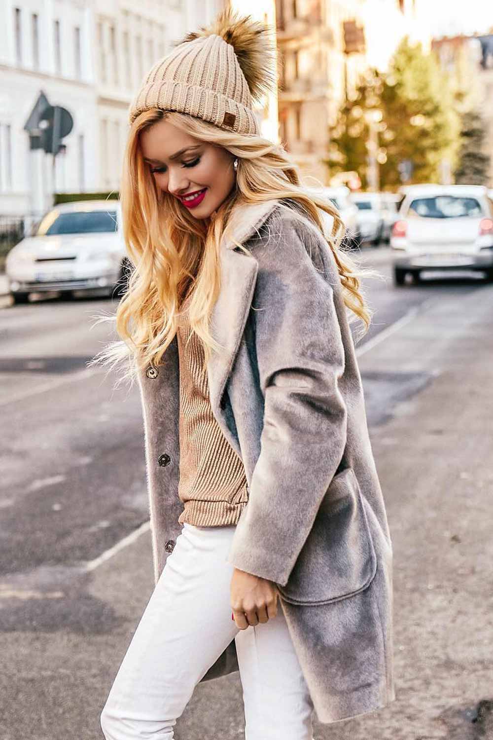 Fluffy Winter Coats Outfits