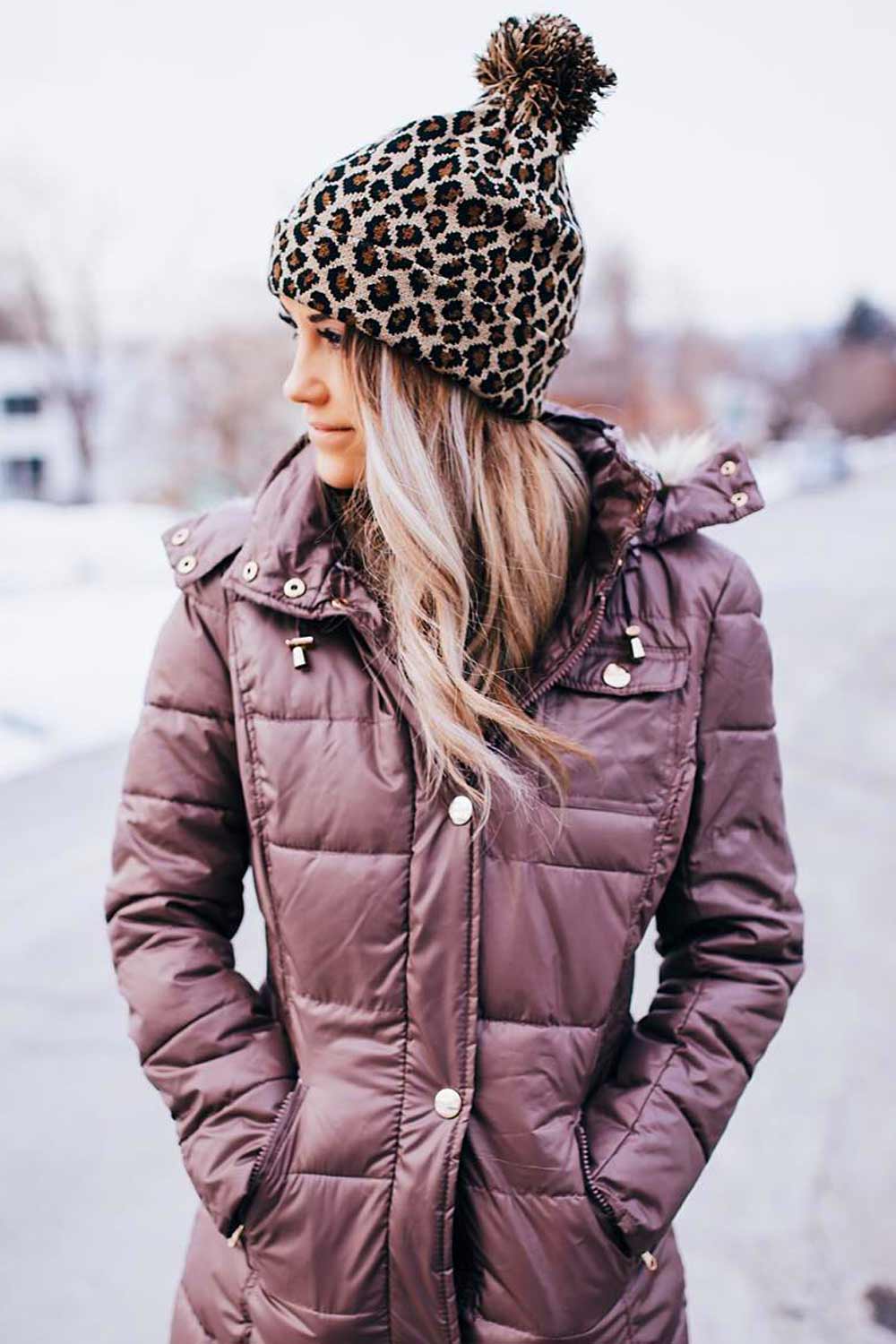 Winter Outfits With Pom Pom Beanie Hat