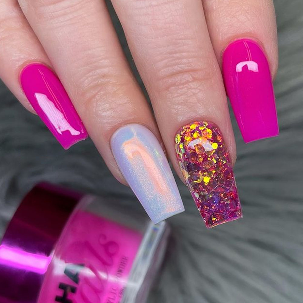 Barbie Pink Coffin Nails