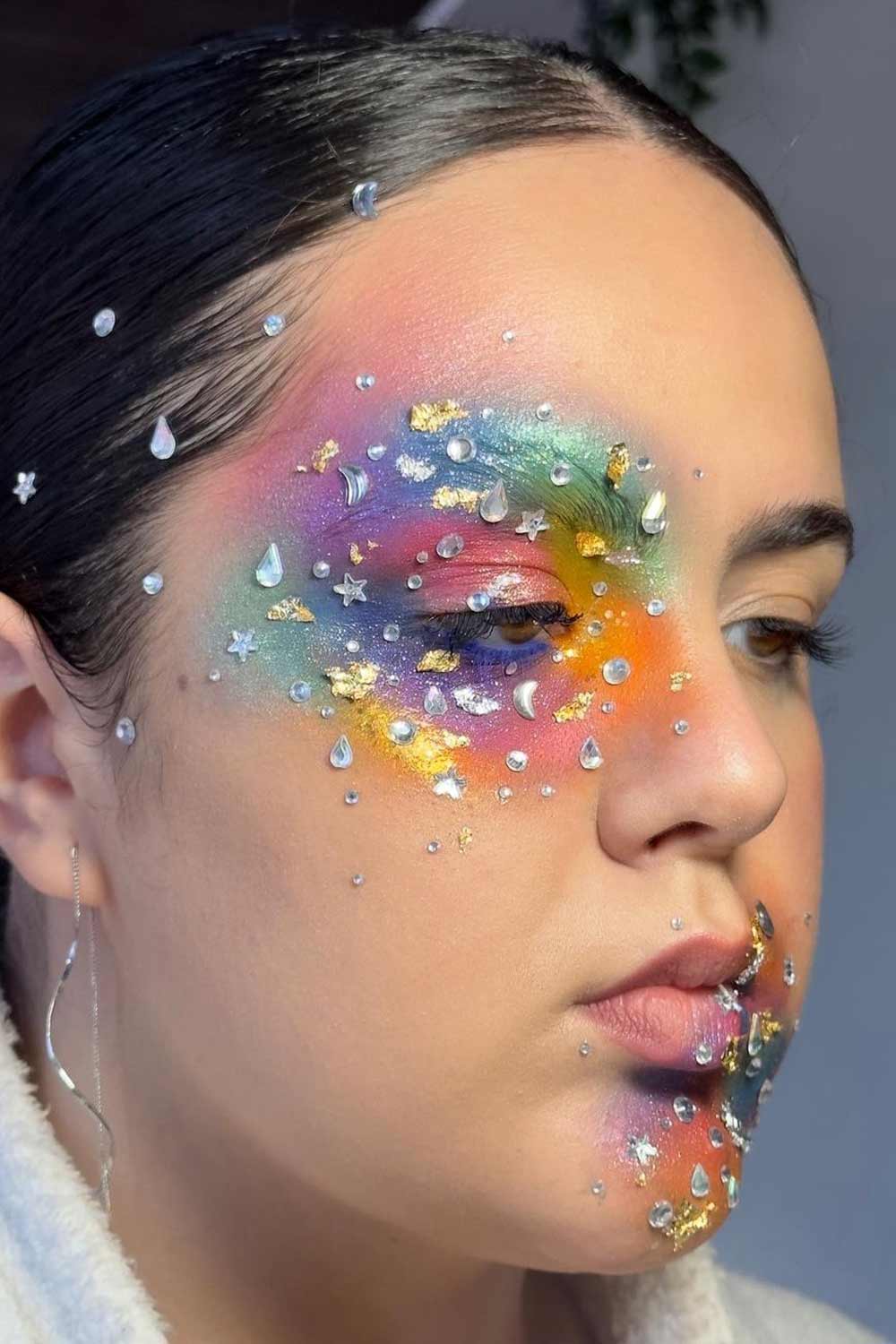 Sparkly Rainbow Makeup