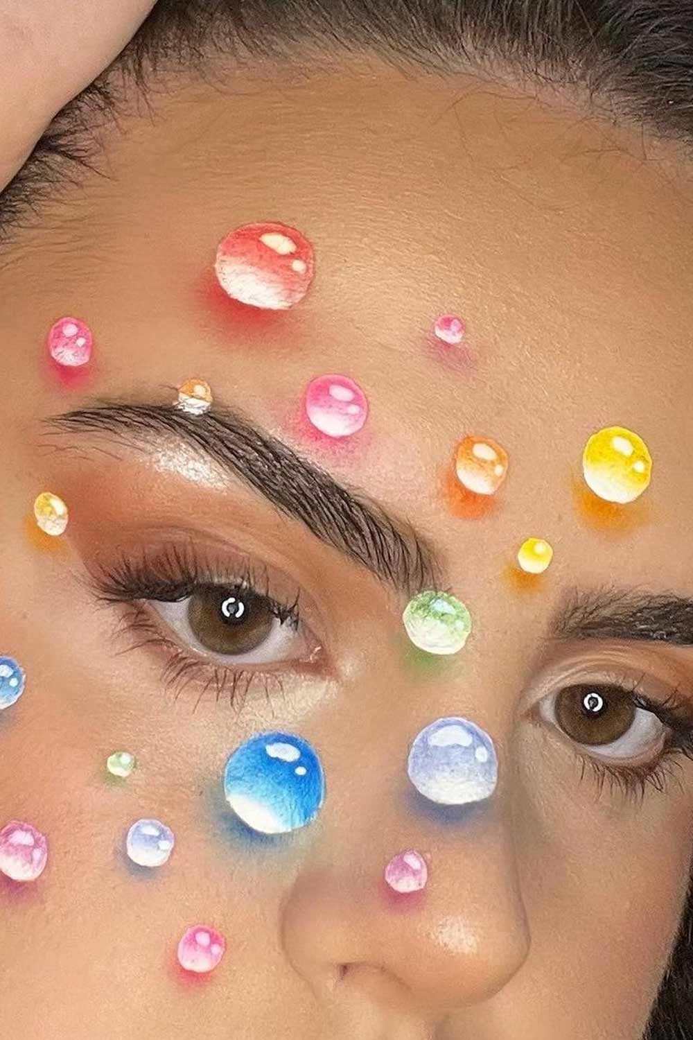 Water Bubbles Makeup