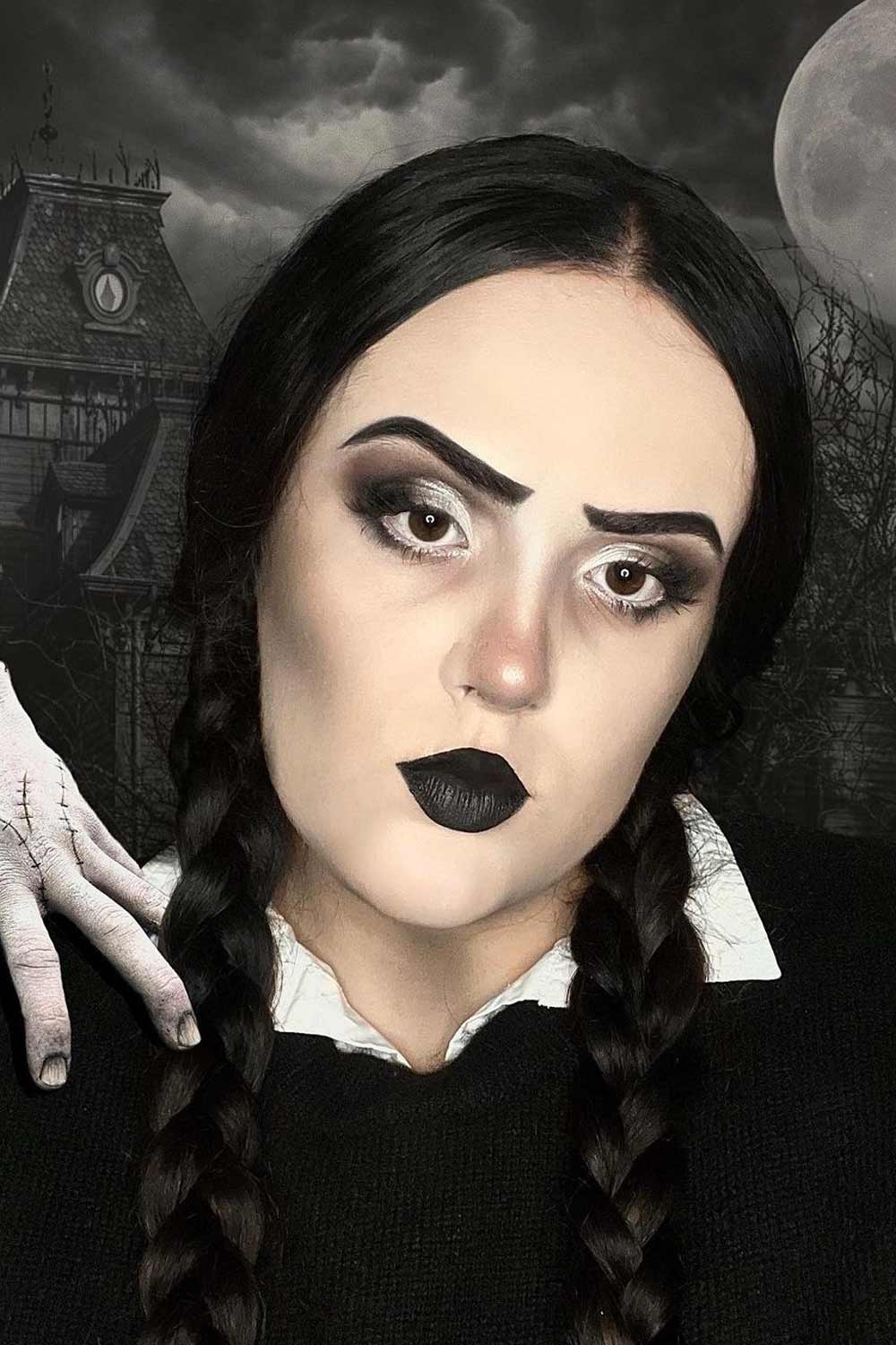 Wednesday Addams Makeup