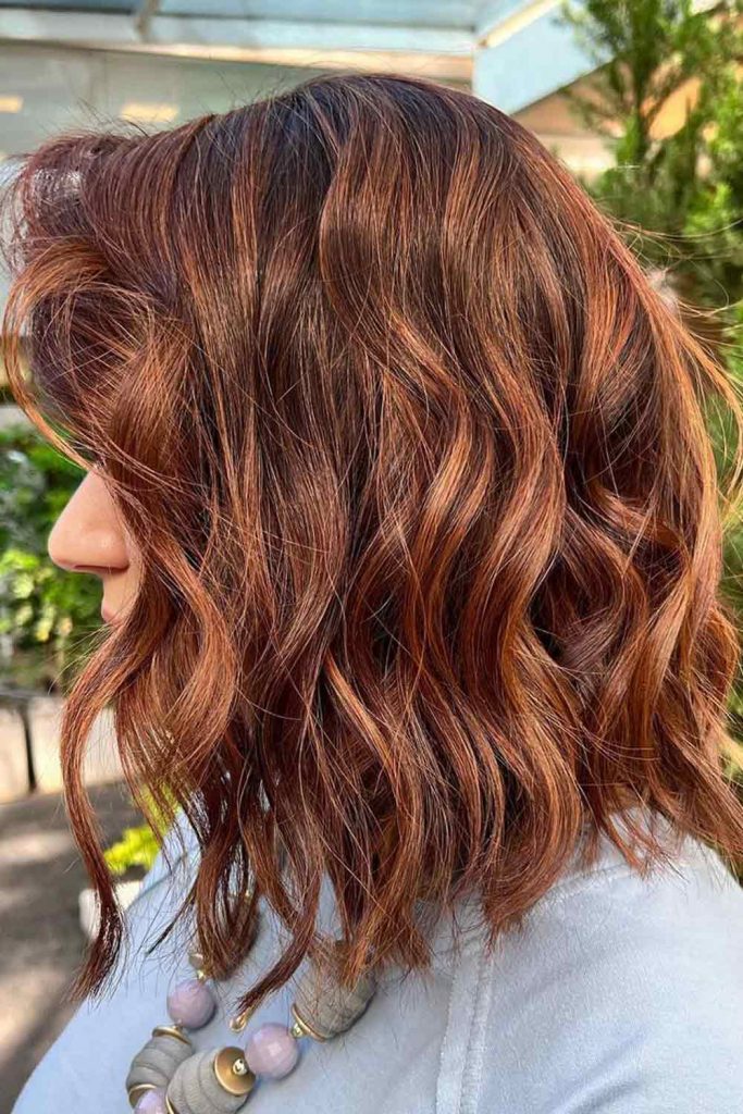 Layered Lob For Thick Hair