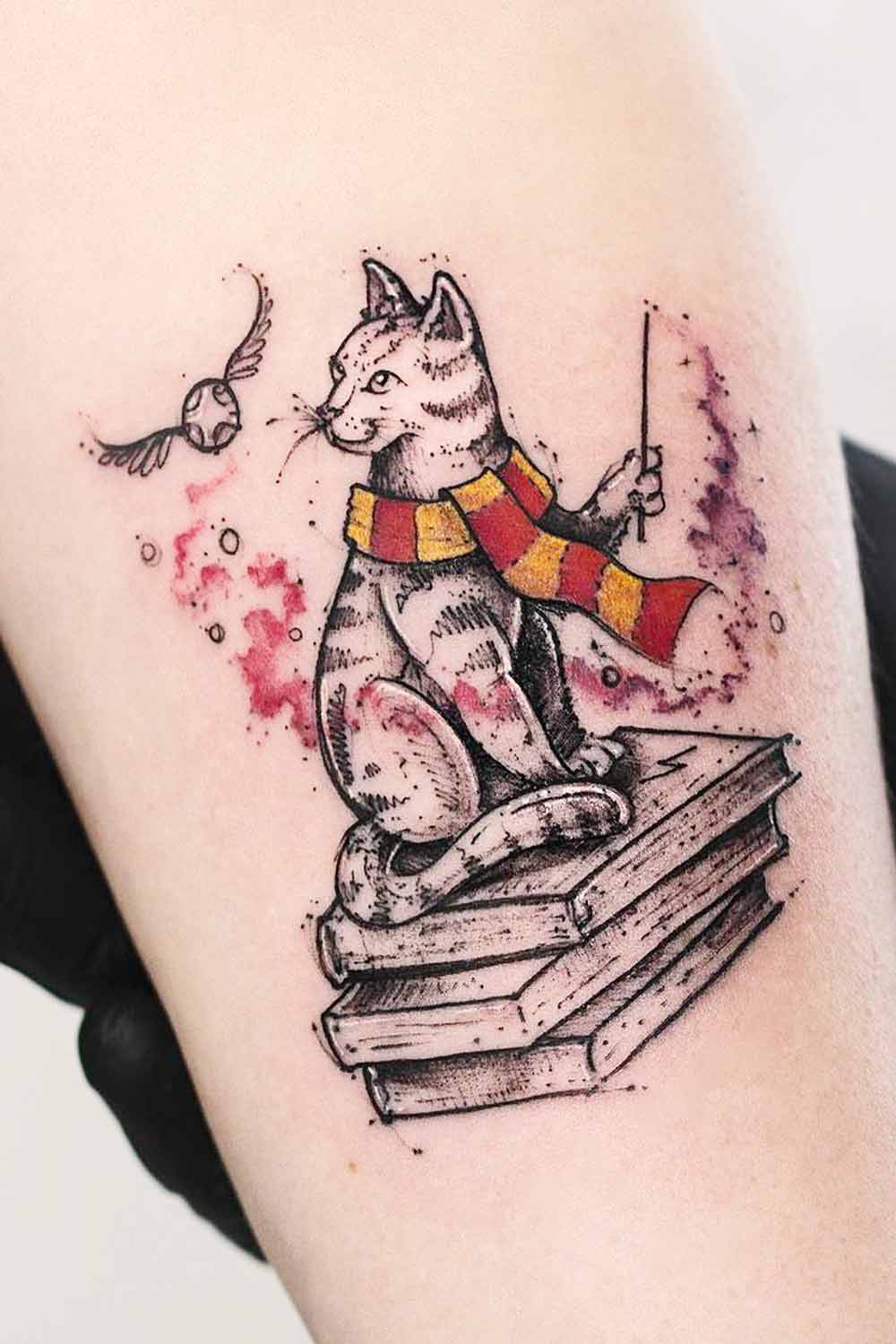 Cat Harry Potter Tattoo