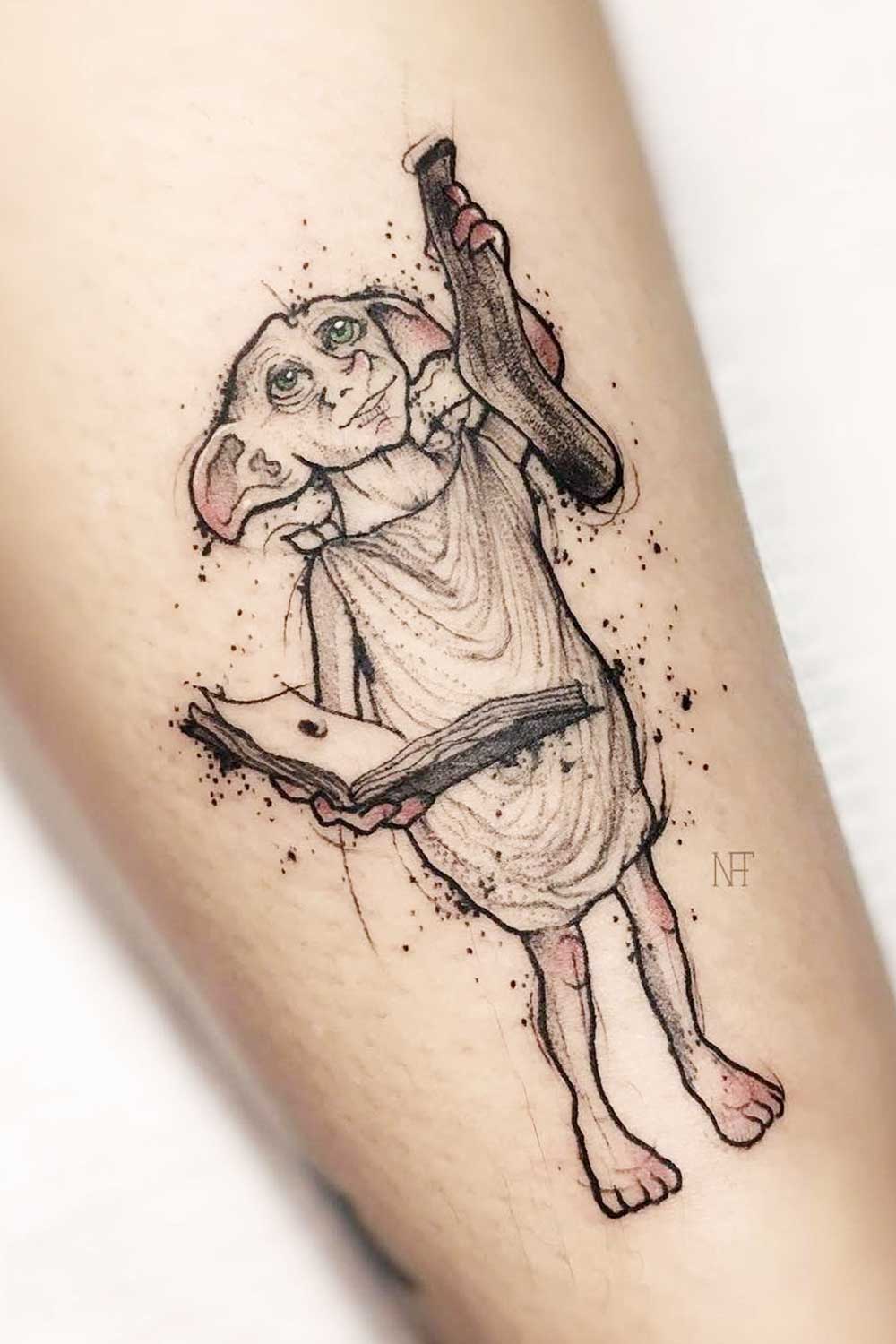 Dobby The Elf Tattoo Design