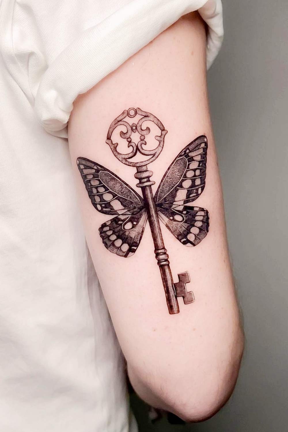 Winged Key Harry Potter Theme Tattoo Design