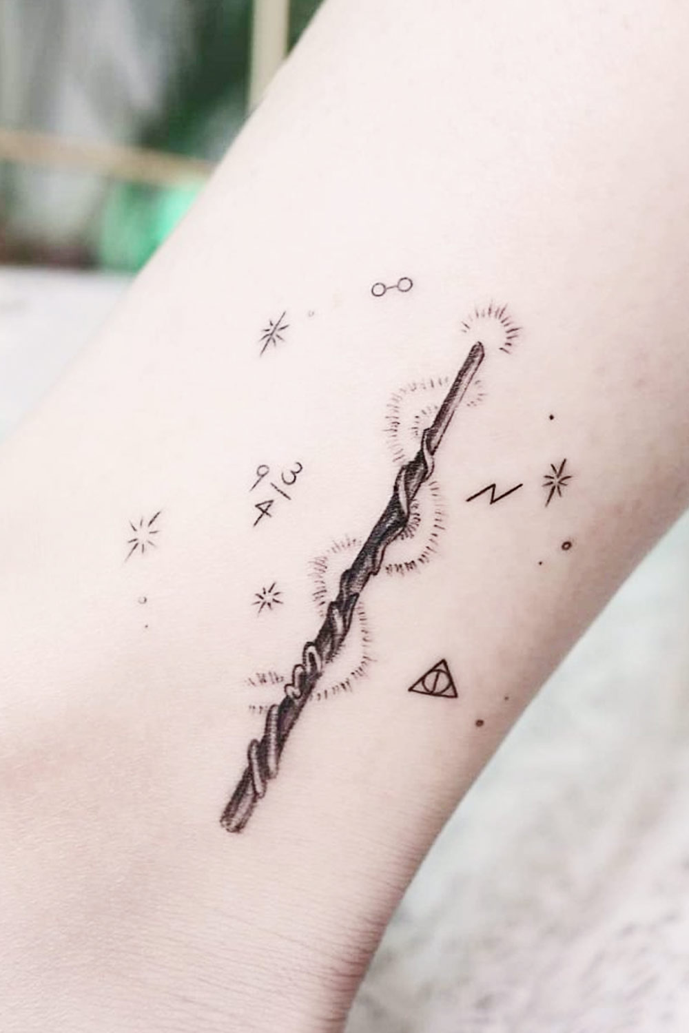 Magic wand Tattoo Design