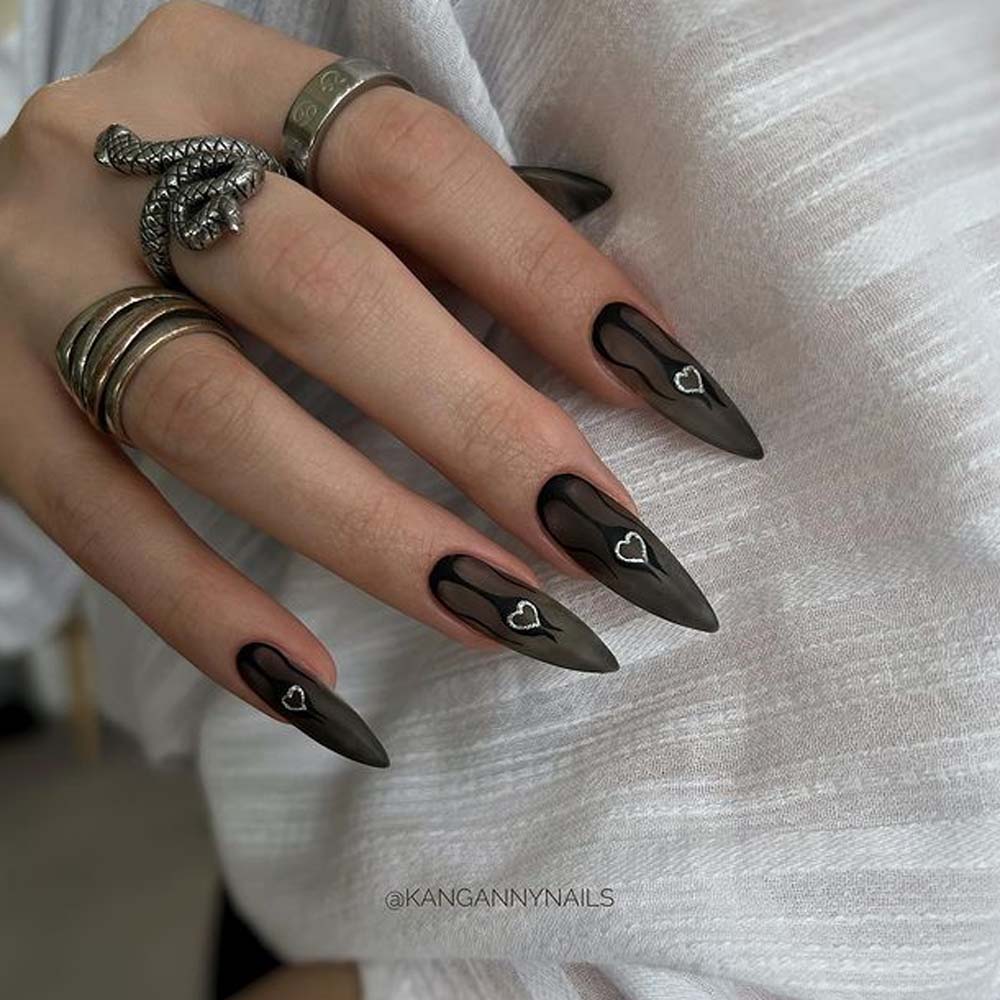 Gothic Love Nails
