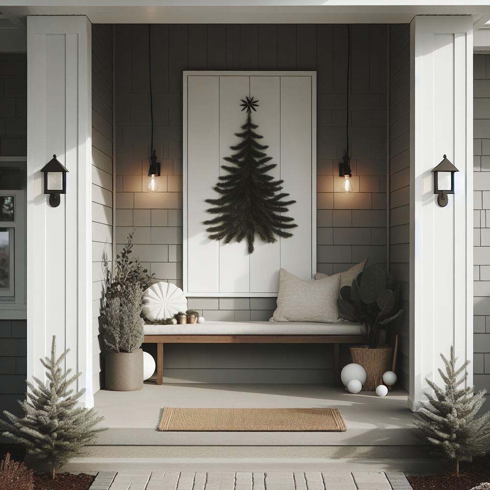 Wall Decoration with Christmas Tree
