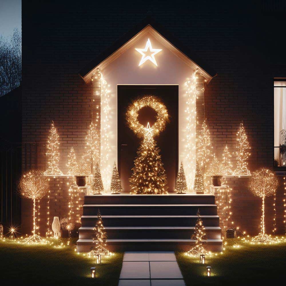 Christmas Outdoor Yard Decoration with Lights