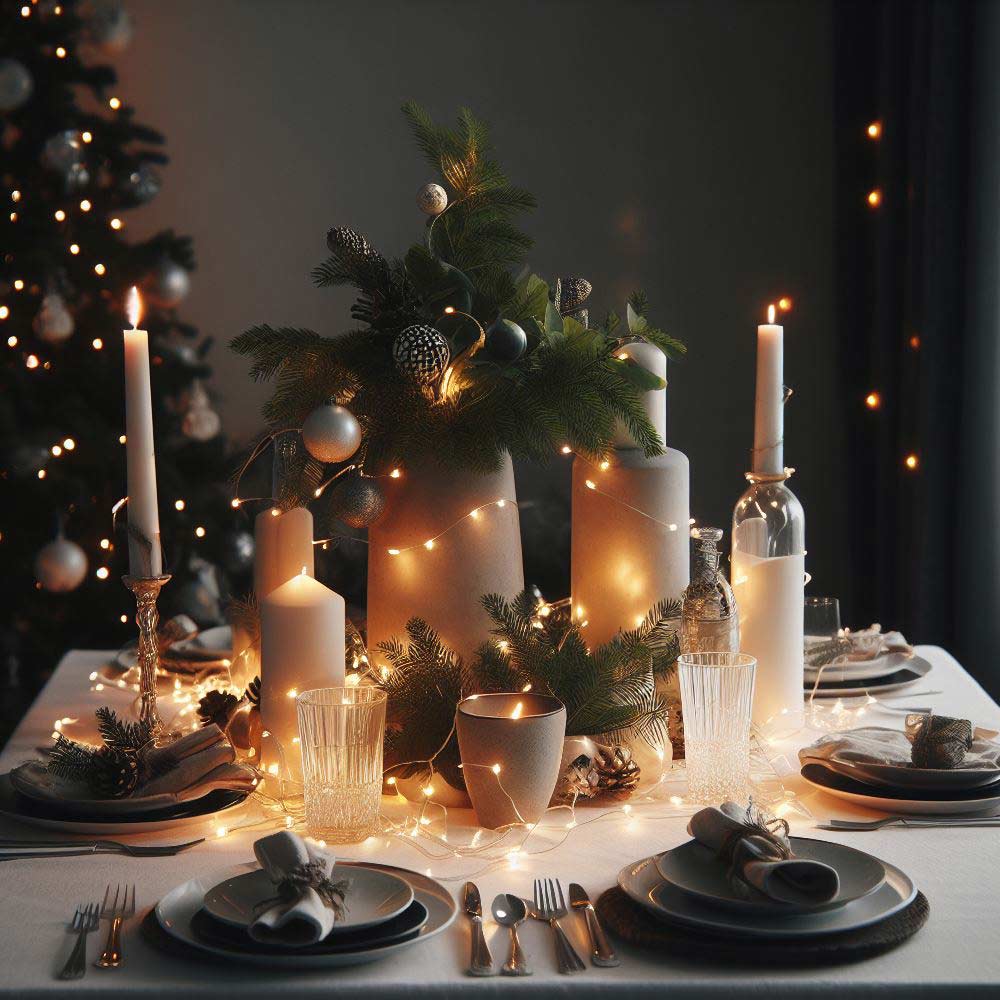 Beautiful Christmas Centerpiece for Table