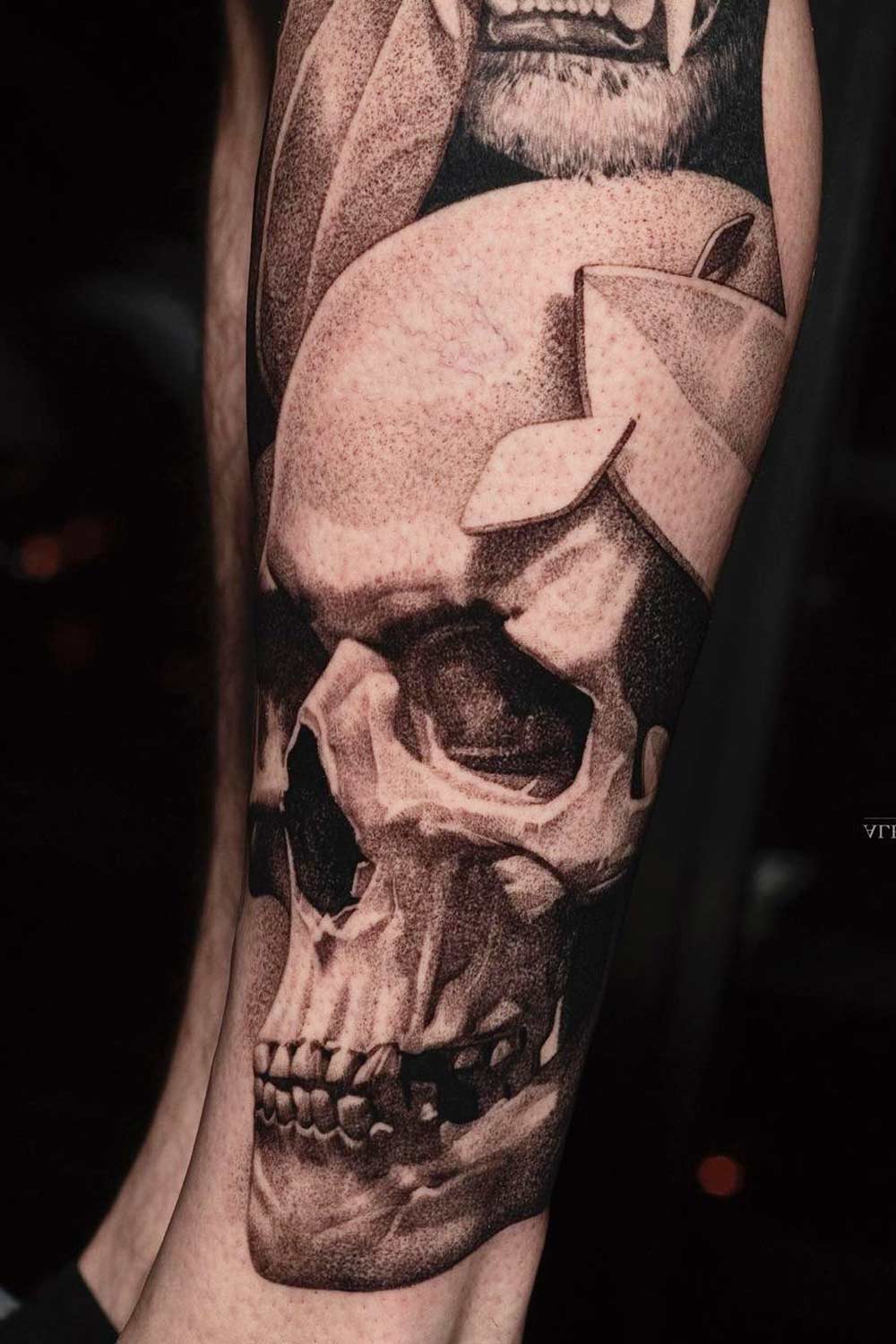 Black and White Skull Tattoo Collection
