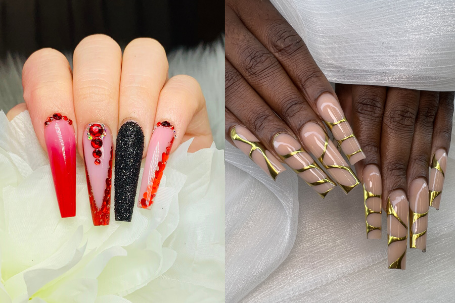 50 Coffin Nails Designs and Ideas Inspired by Celebrities