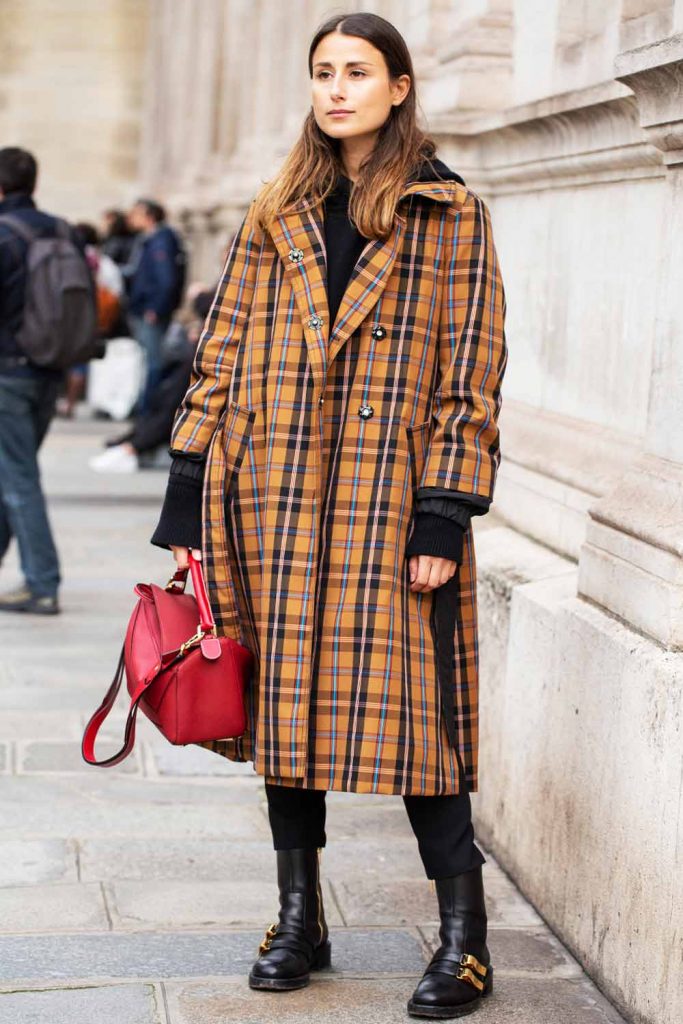 How To Style Plaid Trench Coat
