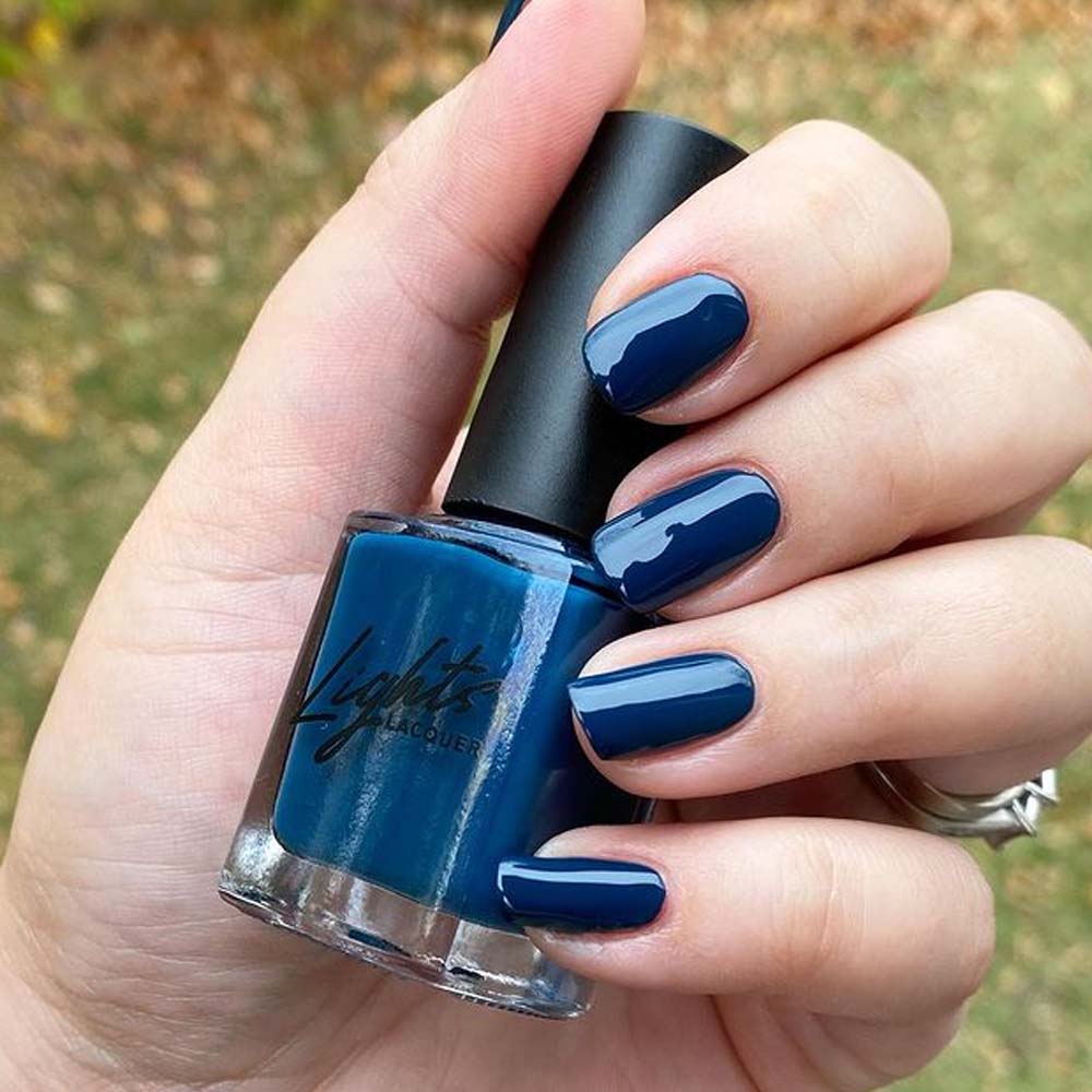 Midnight Blue Winter Nail Colors
