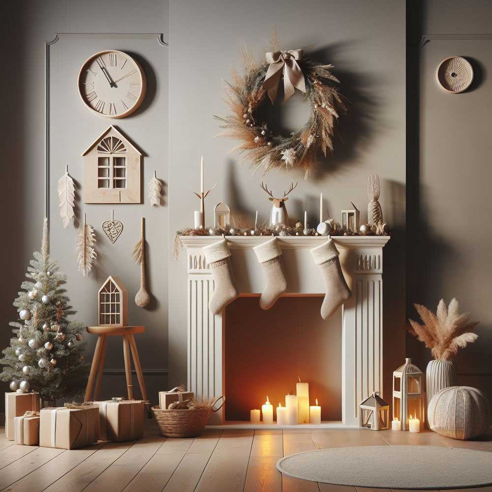 Christmas Fireplace Decor Ideas