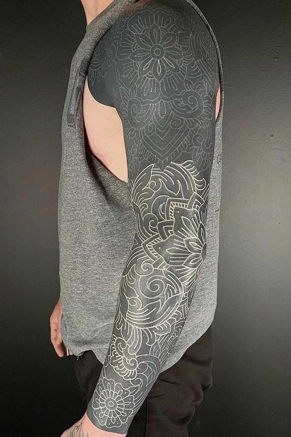 Mandala Blackout Sleeve Tattoo