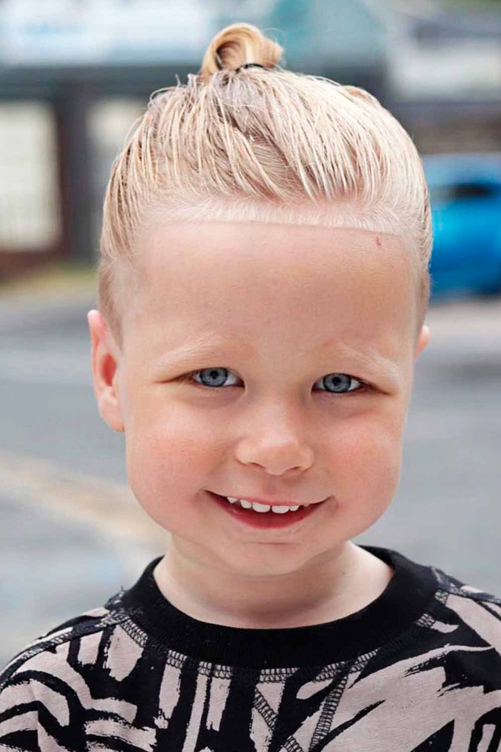 Boy’s Top Knot Hairstyle #boyshaircuts #boyhaircut #haircutsforboys