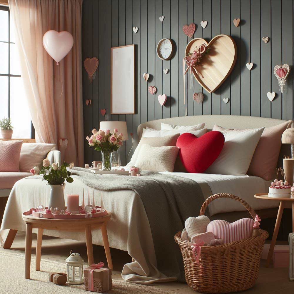 Valentines Day Bedroom Decoration