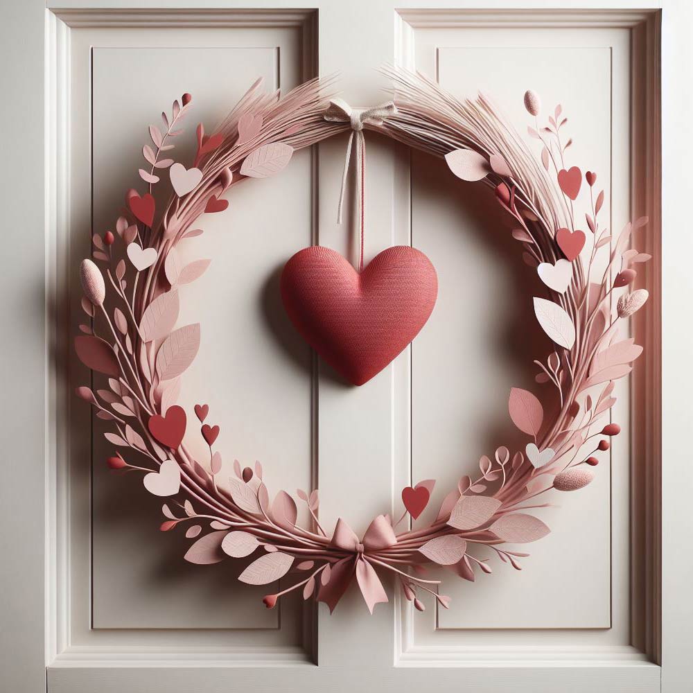 Door Wreath with Heart