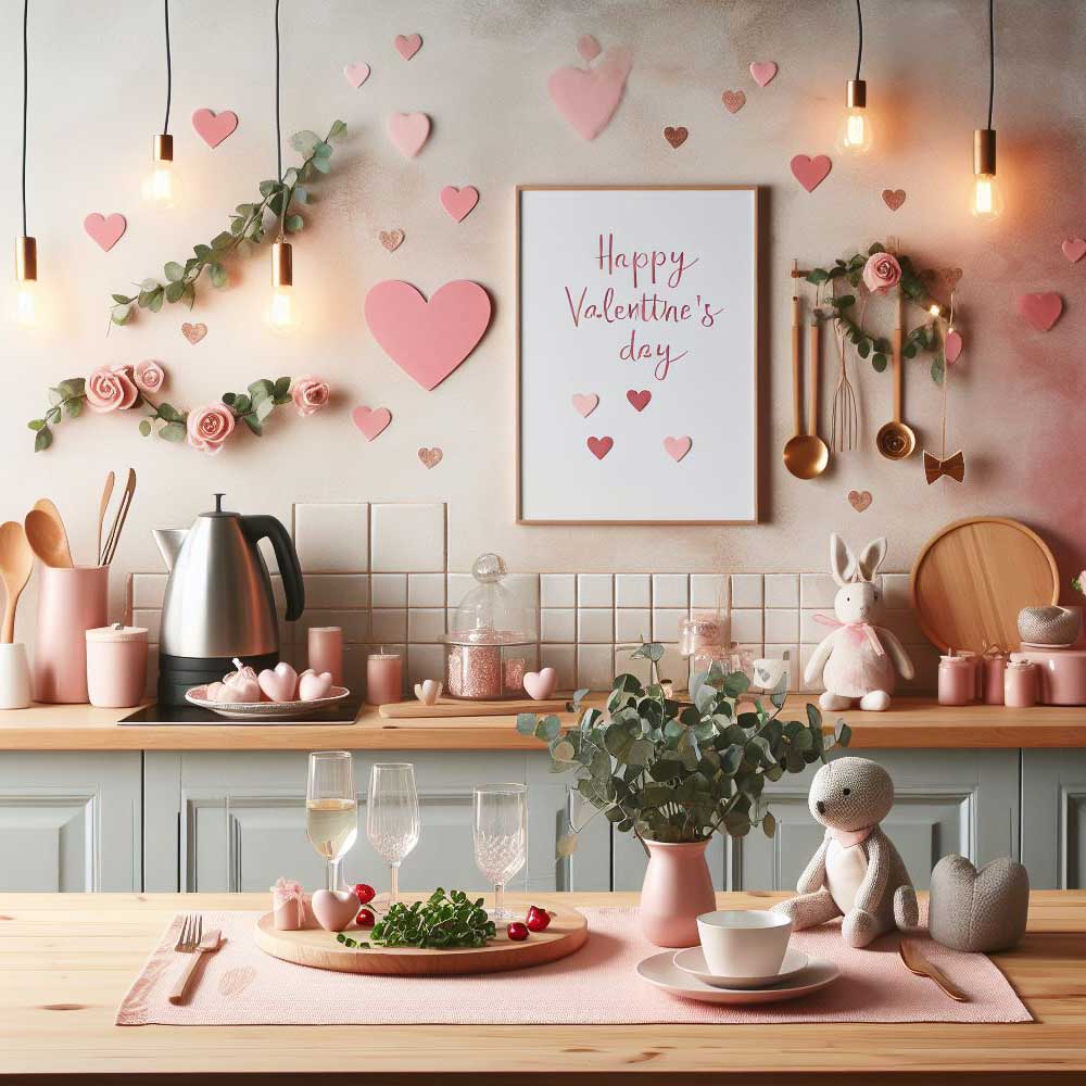 Kitchen Valentines Day Decor