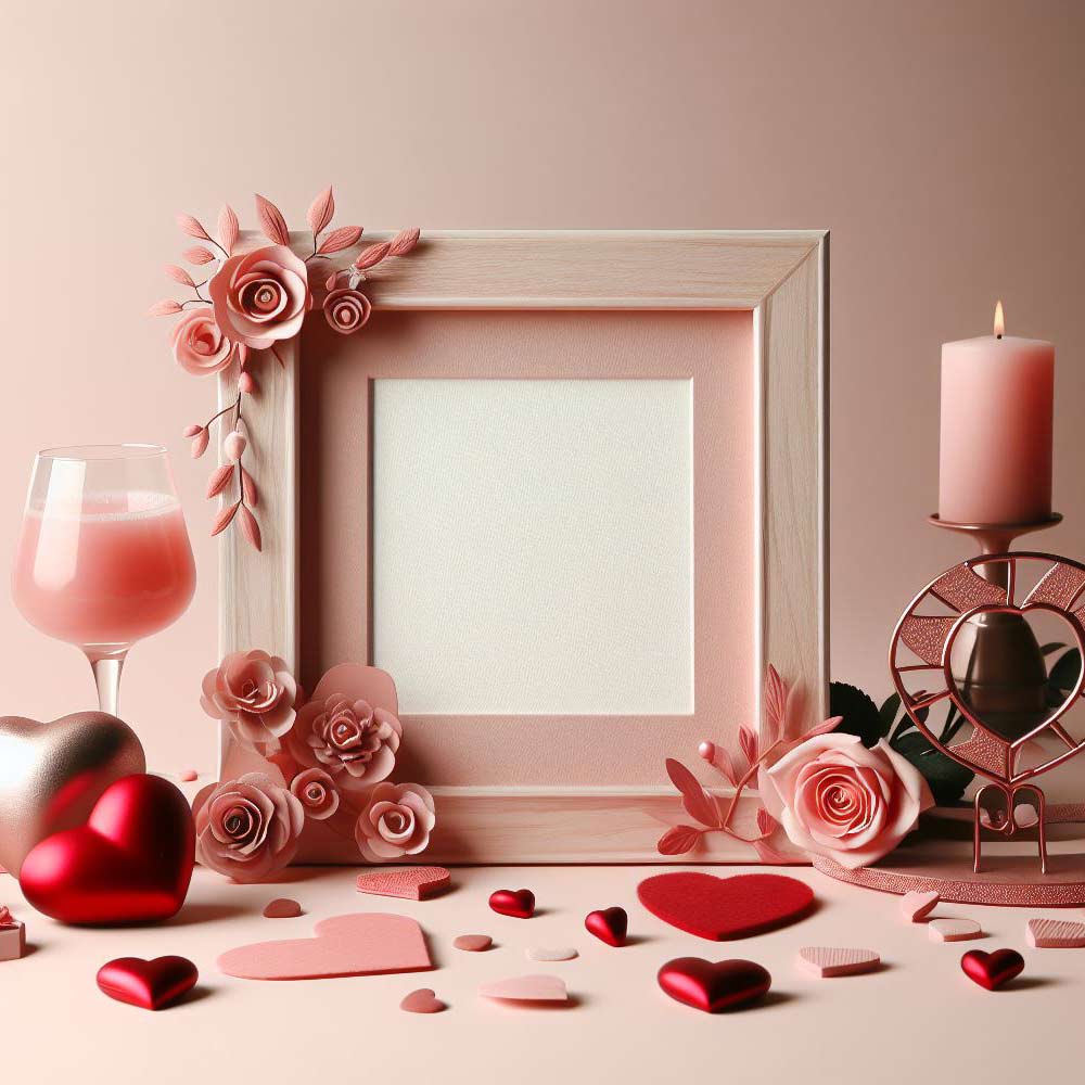 Valentines Day Theme Photo Frame Decoration