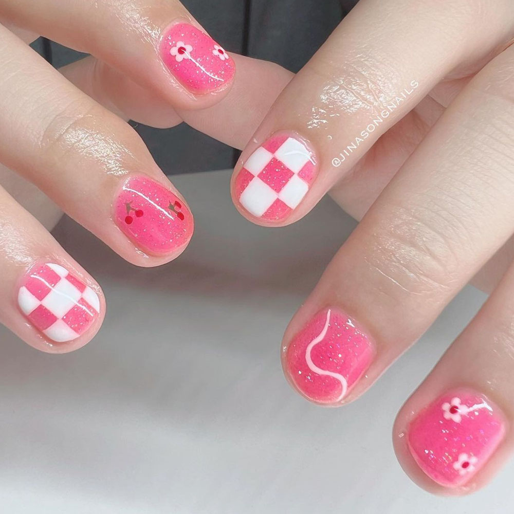 Jelly Pink Nails