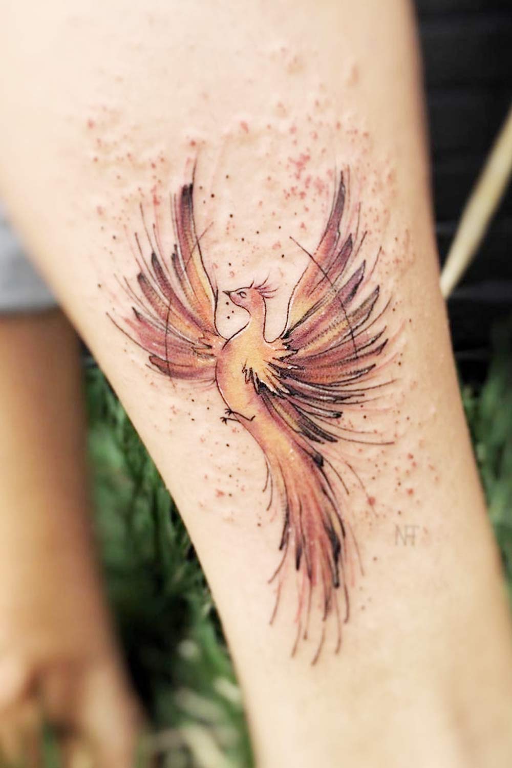Minimalist Phoenix... - Signature Tattoo Studio Angamaly | Facebook