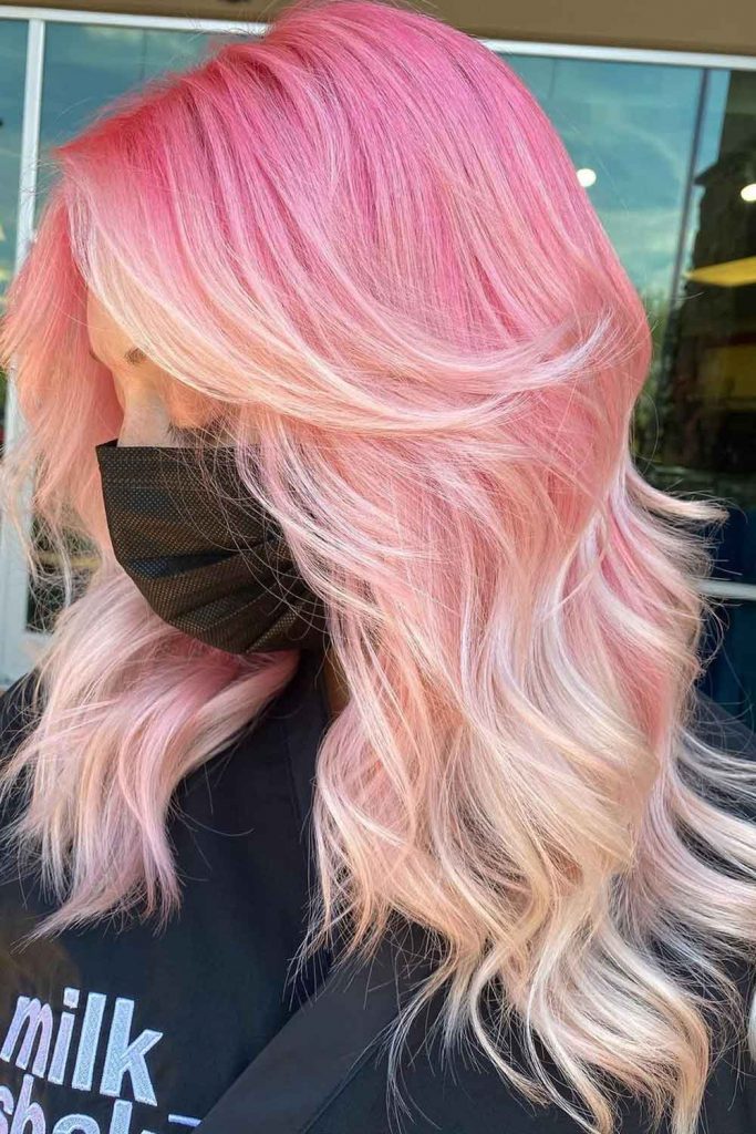 Pastel Pink and Blonde Ombre