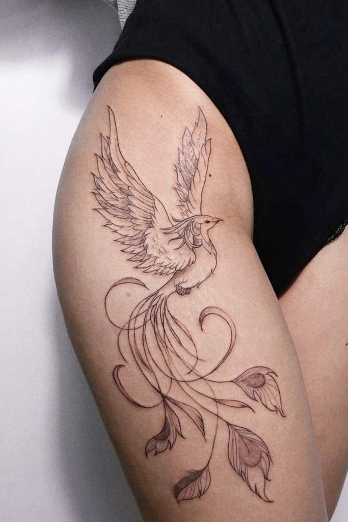 FEmale Phoenix Tattoo