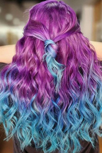 Galaxy Blue and Purple Hair Ideas 2024