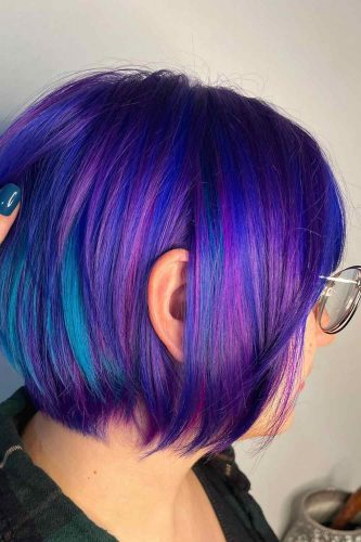 Galaxy Blue and Purple Hair Ideas 2024