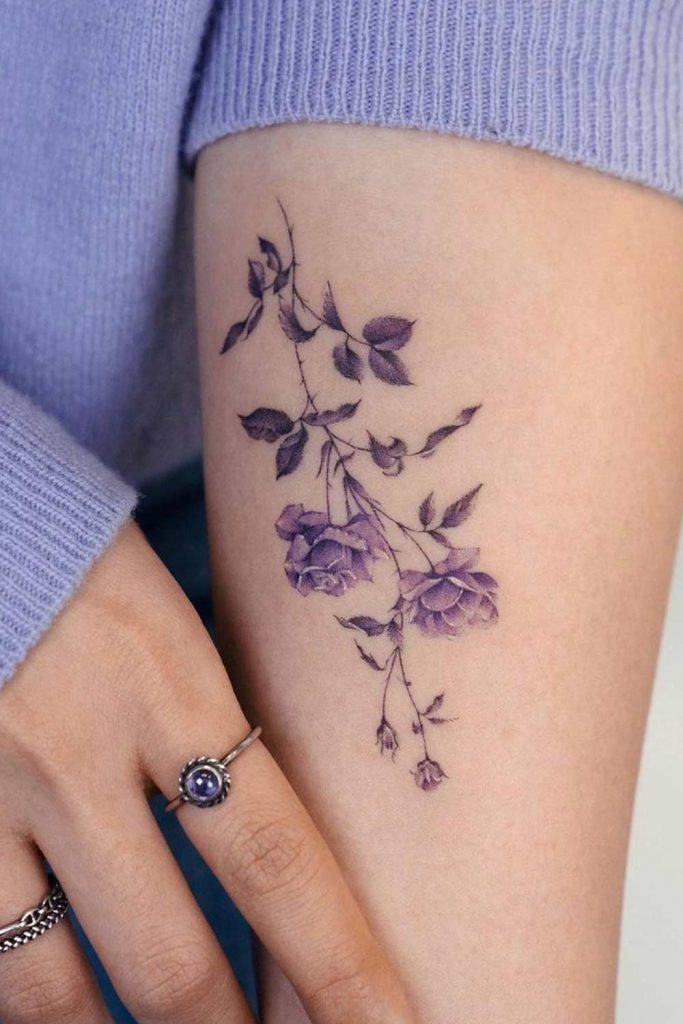 The Delicate Rose Tattoo