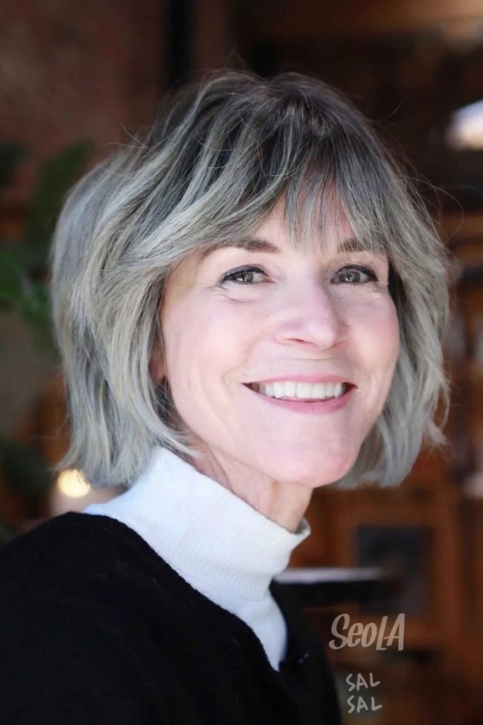 34 Low-Maintenance Bob Haircuts for Women Over 60 with Style