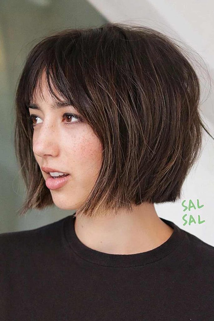 Modern Muse: Textured Bob with Feathered Fringe