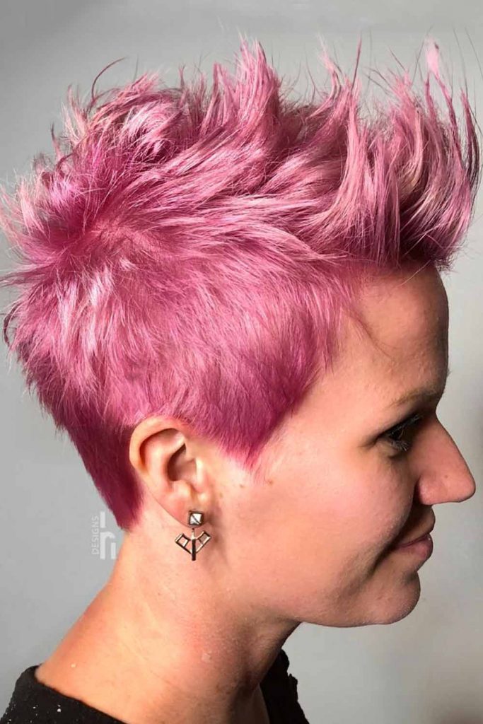 Pinky Taper Fade Spikes