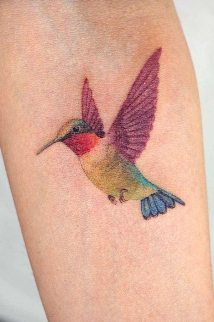 A Humming Bird Tattoo