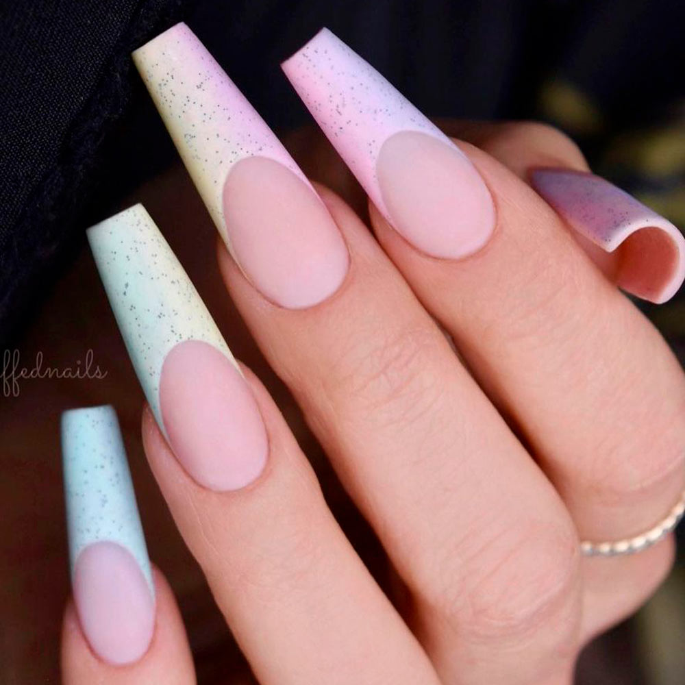 French Coffin Nails Designs