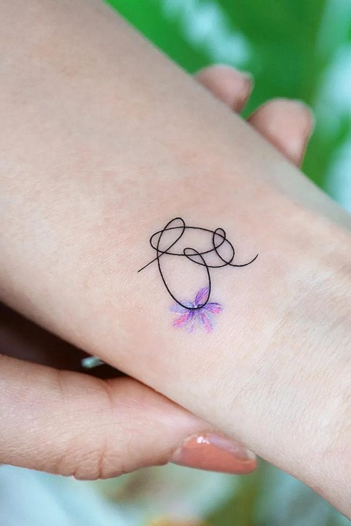 simple heart tattoo designed on wrist - Design of TattoosDesign of Tattoos