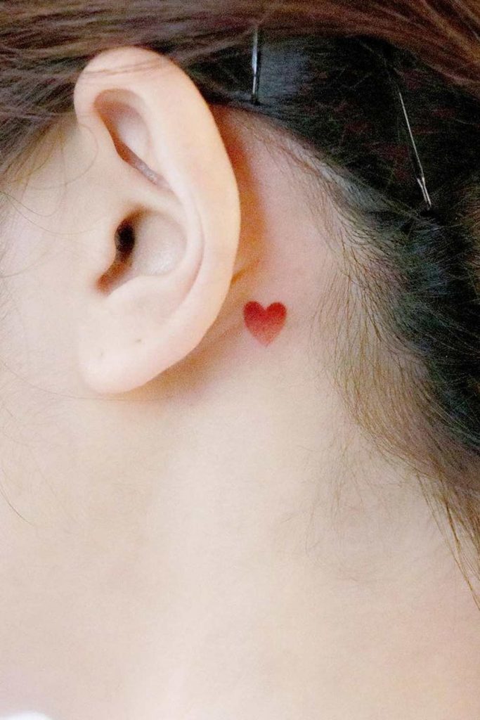 Small Heart Behind the Ear
